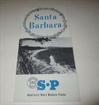 Old 1954 S.P. Railroad - SANTA BARBARA - Travel Brochure - Southern Pacific 