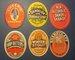 6 Old 1910's-30's - English SHANDY / BITTERS / HOPS - Non-Alcoholic BEER LABELS 