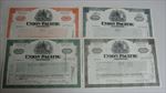 Set of 4 Old - UNION PACIFIC CORPORATION - RAILROAD - Stock Certificates