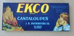  Lot of 100 Old Vintage - ECKO - Cantaloupe - LABELS - Los Angeles CA.
