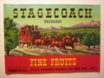  Lot of 25 Old Vintage - STAGECOACH - Fruit LABELS - Western - Red