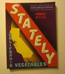  Lot of 100 Old Vintage STATELY Vegetable LABELS - Salinas CALIFORNIA 