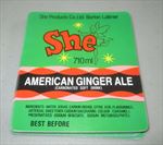  lot of 100 Old Vintage SHE - AMERICAN GINGER ALE Soda LABELS - Fairy 