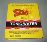  lot of 100 Old Vintage SHE - TONIC WATER -  Soda LABELS - Fairy 