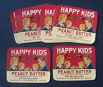 Lot of 25 Old 1934 HAPPY KIDS Peanut Butter JAR LABELS Georgia - 1.8