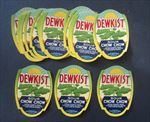  Lot of 25 Old 1940's DEWKIST Sour CHOW CHOW JAR LABELS - Cairo Georgia
