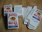 Lot of 10 Old Vintage -  Pattillo's CORN MEAL - Sample BOXES - Alabama