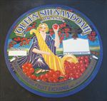  Old c.1930's - Queen Shenandoah Apple Barrel LABEL - Martinsburg WVA. 