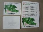  Lot of 50 Old Vintage 1950's - BLACK EYE PEAS - SEED PACKETS - Empty