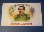  Old Antique - GENERAL ALMONTE - Inner CIGAR LABEL - Haley & Lang IOWA