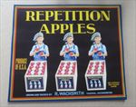  Lot of 50 Old Vintage - REPETITION - Apple Crate LABELS - Yakima WASH.