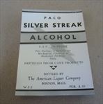 Lot of 100 Old Vintage 1930's SILVER STREAK Alcohol LABELS - 190 Proof - Boston