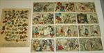 Set of 12 - Old c.1910's Antique French Game PRINTS - FAIRY TALES - Complete Set
