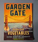  Lot 50 Old 1940's GARDEN GATE Labels San Francisco GOLDEN GATE BRIDGE
