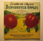  Lot of 10 Old Vintage 1940's Southern Choice Apple LABELS - Yakima WA