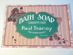 Old Vintage 1940's - French Soap Label - BATH SOAP - Paul Tranoy - PARIS 