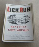  Lot of 100 Old Vintage - LICK RUN - Kentucky Corn WHISKEY LABELS 