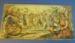 Old c.1900 Antique - French Game PRINT - Danse Orientale - ORIENTAL DANCE 