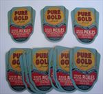  Lot of 25 Old 1930's - PURE GOLD - PICKLE JAR LABELS - Cairo GEORGIA