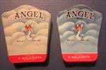 Lot of 200 Old 1950's ANGEL Brand Jar LABELS - STOCK - Blue / Grey