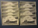  Lot of 10 - WWII - Cleveland Class Cruiser POSTCARDS - U.S. NAVY SHIP