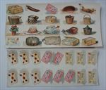 Set of 2 Old 1890's Antique - French Game PRINTS - POST OFFICE / PACKAGE Game 