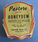 Lot of 100 Old Vintage PASTORE - HONEYDEW LABELS - Pastore Olive Co. SELMA CA.