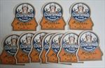 Lot of 10 Old Vintage K and R COUNTRYMAID - Hostess HAM LABELS - Hastings NEBR.