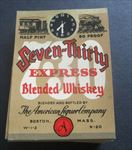  lot of 100 Old 1940's Seven-Thirty EXPRESS - WHISKEY LABELS  1/2 PINT