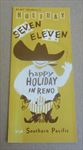 Old Vintage S.P. Railroad - Newt Crumley's Seven Eleven HOLIDAY IN RENO Brochure