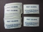 Lot of 50 Old Vintage - FRUIT COLORING - Pharmacy LABELS - Greenville ILL.