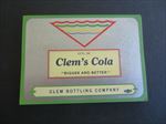  Lot of 50 Old Vintage 1930's CLEM'S COLA - LABELS - Clem Bottling Co.