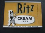  Lot of 50 Old Vintage 1930's - RITZ - Cream Soda - LABELS - St. Louis