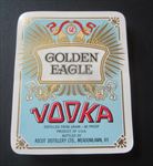  Lot of 100 Old Vintage - Golden Eagle VODKA - LABELS - Meadowlawn KY