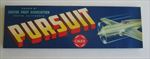  Lot of 100 Old Vintage - PURSUIT Grape LABELS - Exeter CA. - AIRPLANE