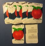 Lot of 100 Old Vintage TOMATO Hybrid - Vegetable SEED PACKETS - EMPTY