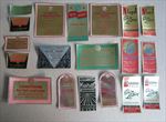 Lot of 19 Old Vintage - V.J. CURCIO & Co. -  Beauty LABELS - JERSEY CITY. N.J.