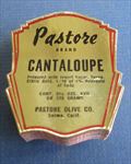 Lot of 100 Old Vintage PASTORE - CANTALOUPE LABELS - Pastore Olive Co. SELMA CA.