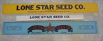 Lot of 3 Old Vintage 1940's LONE STAR SEED CO. - Advertising SIGNS / Box Labels 
