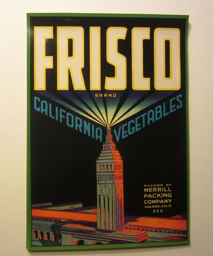  Lot of 25 Old Vintage FRISCO LABELS - San Francisco CA. FERRY BUILDING