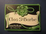  Lot of 100 Old Vintage - CLOS Ste. BARBE - European WINE LABELS