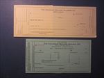 2 Old 1910's - COLORADO MIDLAND RAILROAD Documents - Agent's Draft - Discharge 