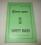 Old 1979 CHESSIE System RAILROAD Safety Rules BOOK - Chesapeake Ohio 