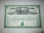 Old c.1900 - Fonda Johnstown Gloversville - RAILROAD Co. - Stock Certificate