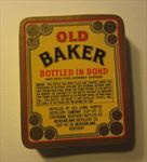  Lot of 100 Old Vintage - OLD BAKER Whiskey LABELS - Kentucky - Yellow 