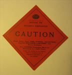 Old 1915 NEW YORK CENTRAL RAILROAD - CAUTION - Train Package LABEL / Sticker 