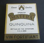  Lot of 100 Old 1940's - MATERA Quinquina - European WINE LABELS 