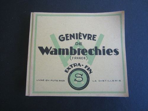  Lot of 100 Old Vintage 1940's - Genievre WAMBRECHIES - LABELS - France