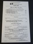 Old Vintage 1952  S.P. Railroad TRAIN Coffee Shop Lunch Menu - Southern Pacific 
