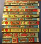 Lot of 12 Old Antique Russian - SARDINE / ANCHOVY Seafood / Fish LABELS  RUSSIA 